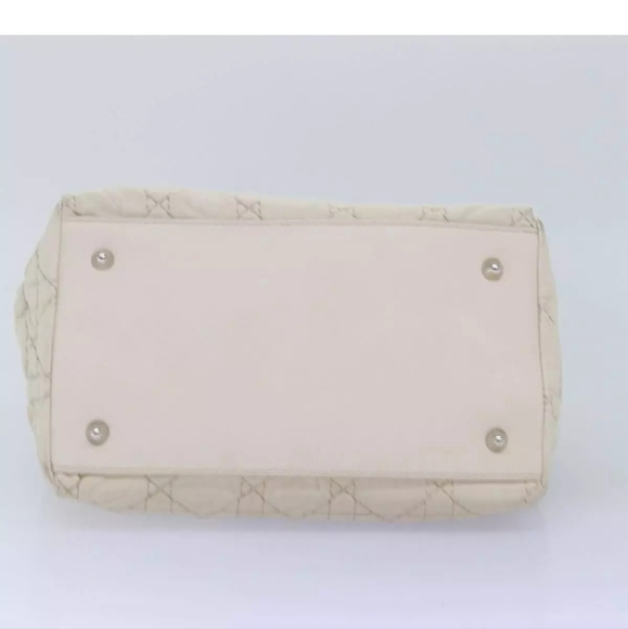 CHRISTIAN DIOR Lady Dior Cannage Cream/White Leather Hand Bag! - Picture 5 of 16